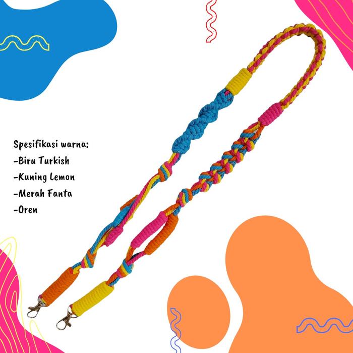 Gambar Strap Bag Macrame Model Spiral - Strap Spiral 4, 95-105cm dari HanDiy Macrame undefined Tokopedia