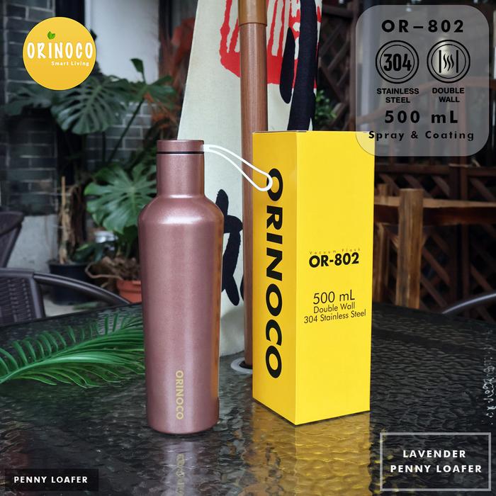 Gambar Botol Minum Termos Stainless Tahan Panas & Dingin OR-802 Tumbler Double Wall 500ML Anti Tumpah - Penny Loafer dari Kioslunchbox bogor undefined Tokopedia