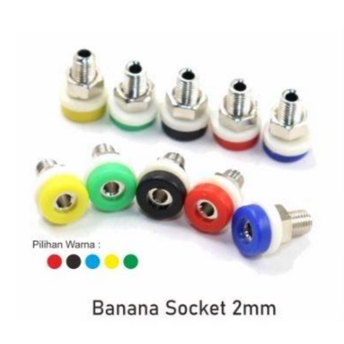 Gambar Jack Banana Plug 2mm Socket Banana 2mm Jek Banana - JANTAN, Merah dari IT Electro undefined 4 Tokopedia