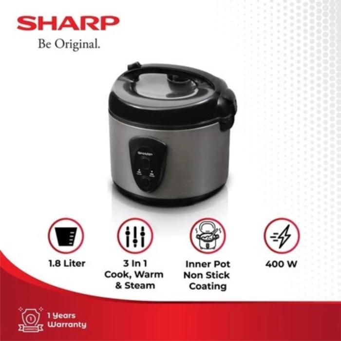 Gambar Sharp Magic Com KS N18 Kapasitas 1,8 liter Red & Silver dari Raja Dapur Elektrik undefined Tokopedia