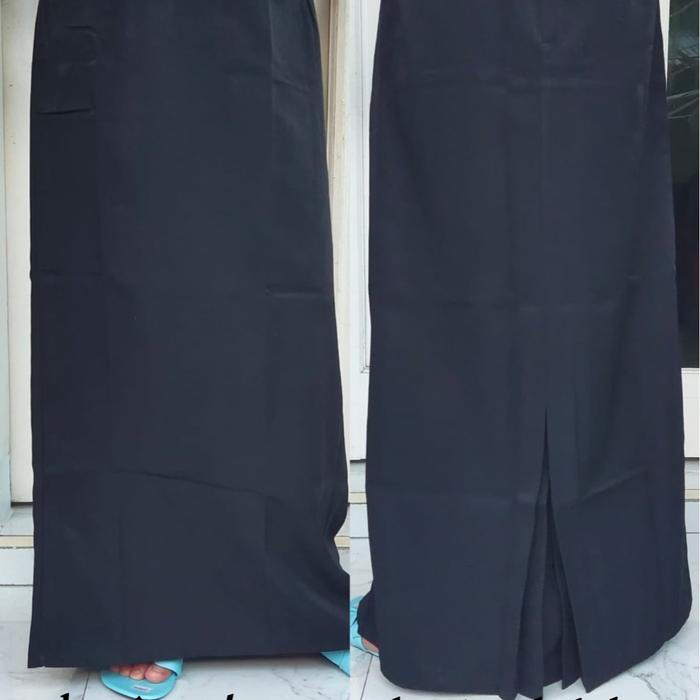 Gambar rok sekolah SMA span belah belakang Kerja - HITAM, S dari ZEA DF SHOP undefined Tokopedia