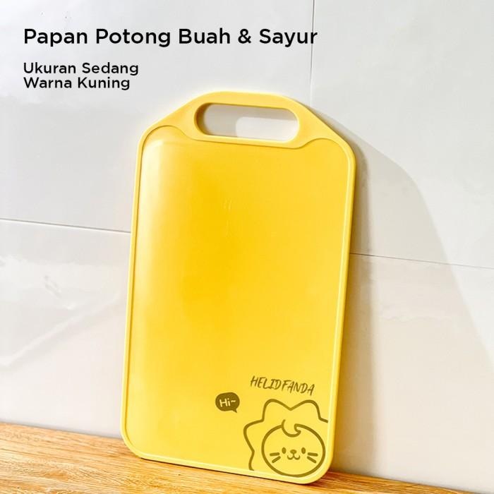 Gambar HELIDFANDA Cutting Board Talenan Dua Sisi - G21658 - M-YELLOW-HDL dari HELIDFANDA INDONESIA undefined Tokopedia
