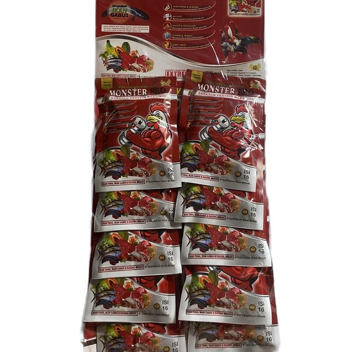 Gambar Jamu Obat Ayam Jago Monster Pro 1 renteng dari Blessing ps_NEW undefined Tokopedia