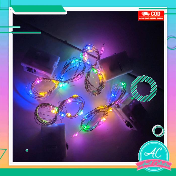 Gambar Lampu Layangan kawat led tumblr rainbow lampu hias panggung natal tanaman 17an kelap kelip - -, -, 1 meter dari Anasti Store undefined Tokopedia