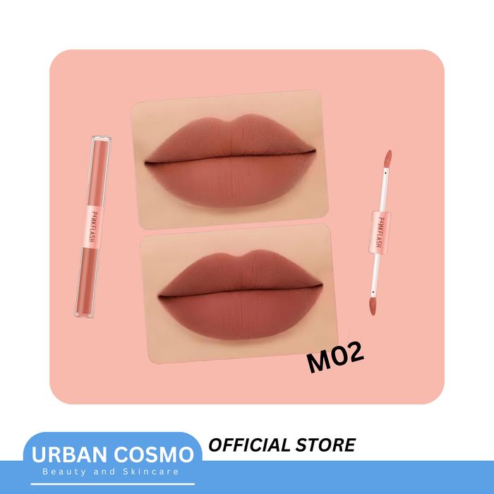 Gambar Pinkflash Duo Lip Gloss Double Sense 2 In 1- Ombrelips Matte - M01 dari TY BALI SPA undefined 5 Tokopedia