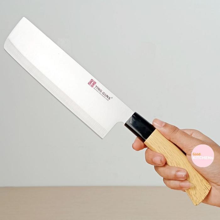 Gambar G186 PISAU DAPUR 7INCH 7,5INCH PISAU GOLOK SUPER TAJAM PISAU DAGING PISAU BUAH PISAU YING GUNS ORIGINAL - 7,5" dari GoodKitchens undefined Tokopedia
