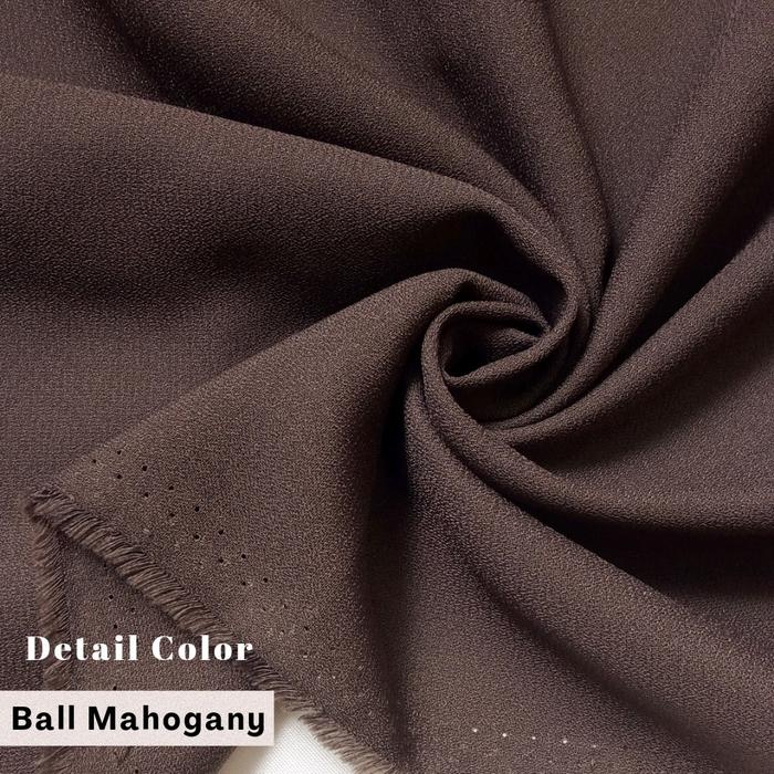 Gambar Kain Wolly crepe premium | Kain crepe - BALL MAHOGANY, 1 METER dari LILA TEXTILE2 undefined Tokopedia