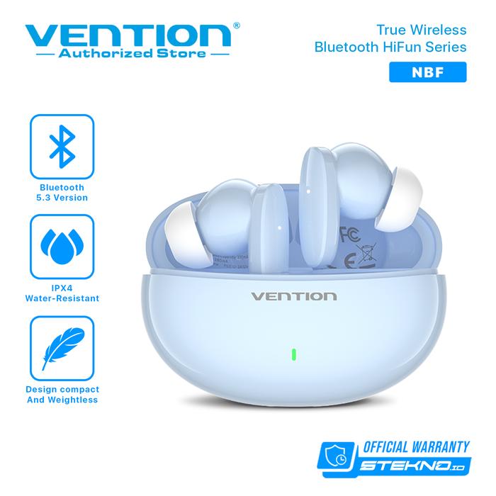 Gambar Vention TWS Headset Bluetooth HiFun Series - NBF Blue dari Vention Authorized Store undefined Tokopedia