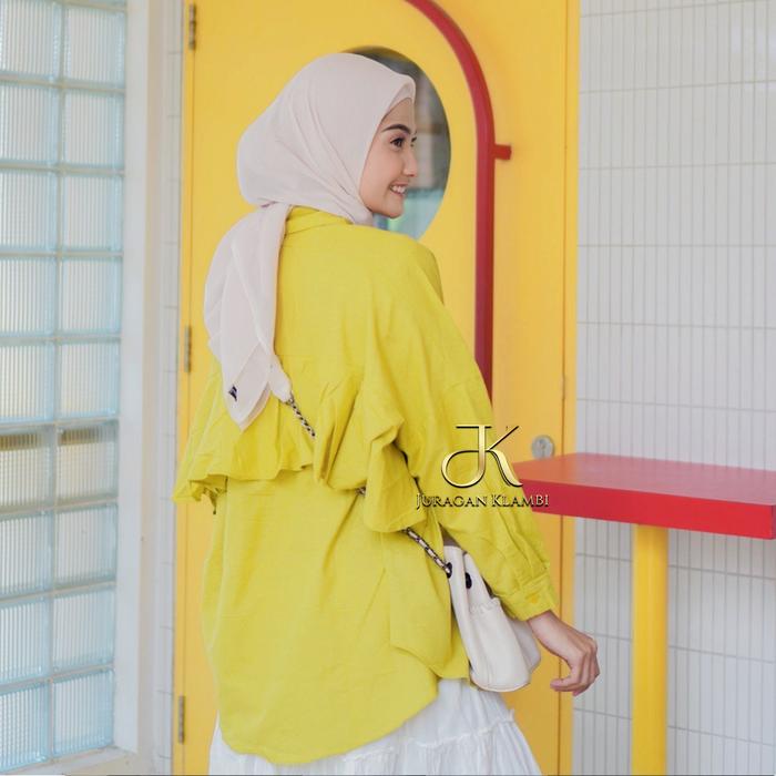 Gambar Amadita Oversize Blouse Kemeja Jumbo Rayon Viscose Adem Kancing Busui FREE BROS Original Juragan Klambi Muslim Wanita - LIME, LD 120 dari JURAGANKLAMBI.ID undefined Tokopedia