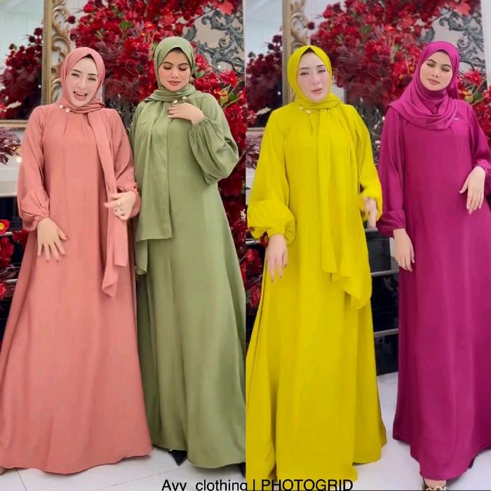 Gambar Gamis Set hijab Pashmina Ori BY ShellaSaukia Wanita Dewasa Muslim - teracota dari SHELLASAUKIASHOP.SK.1 undefined 3 Tokopedia