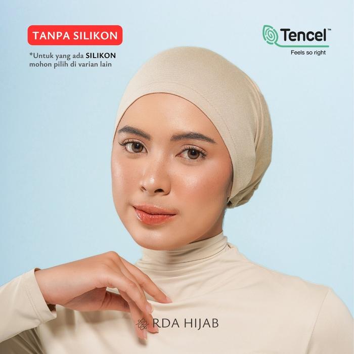 Gambar RDAHijab - Ciput Turki Ikat Silikon TENCEL Anti Slip ORIGINAL | Cocok untuk Umroh dan Haji, Inner Cap Underscarf Hijab, Dalaman Kerudung Jilbab, Premium Silicon, Nyaman, Anti Geser, Anti Budeg, Adem Menyerap Keringat, Anti Pusing, Anti Bakterial - Broken White dari RDA Hijab undefined 5 Tokopedia