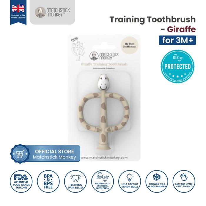Gambar Matchstick Monkey Training Toothbrush - Sikat Gigi Silicone Anak Bayi Bayi Bayi Bayi - Warna dari Mommy el stores undefined Tokopedia