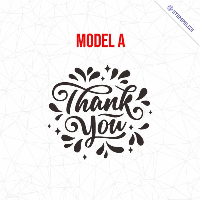 Gambar Stempel Thankyou For Your Order Bisa Custom Ukuran Besar - A, Hitam dari Stempelize undefined Tokopedia