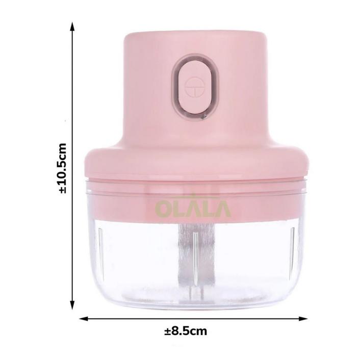 Gambar 【COD】MINI CHOPPER PORTABLE ELECTRIK BLENDER MINI USB MULTIFUNGSI 3 Mata Pisau Stainless OLL-6295 / OLL-6296 blender  chopper - Blender Mini Chopper / 100ML dari OLALA JAKARTA undefined Tokopedia