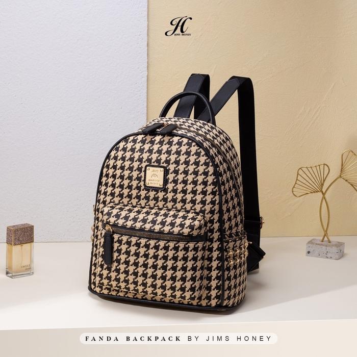 Gambar Jims Honey - Fanda Bag - Backpack - Tas Pungung Wanita Kulit Ransel - Black dari Jims Honey Jkt undefined Tokopedia