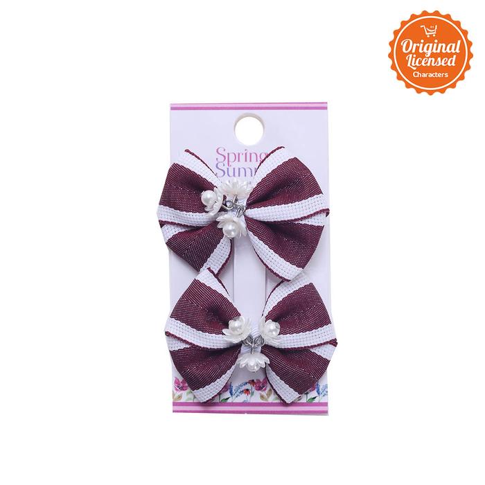 Gambar L.Blend Jepit Rambut Hairclip Reagan Maroon dari Character Land undefined Tokopedia