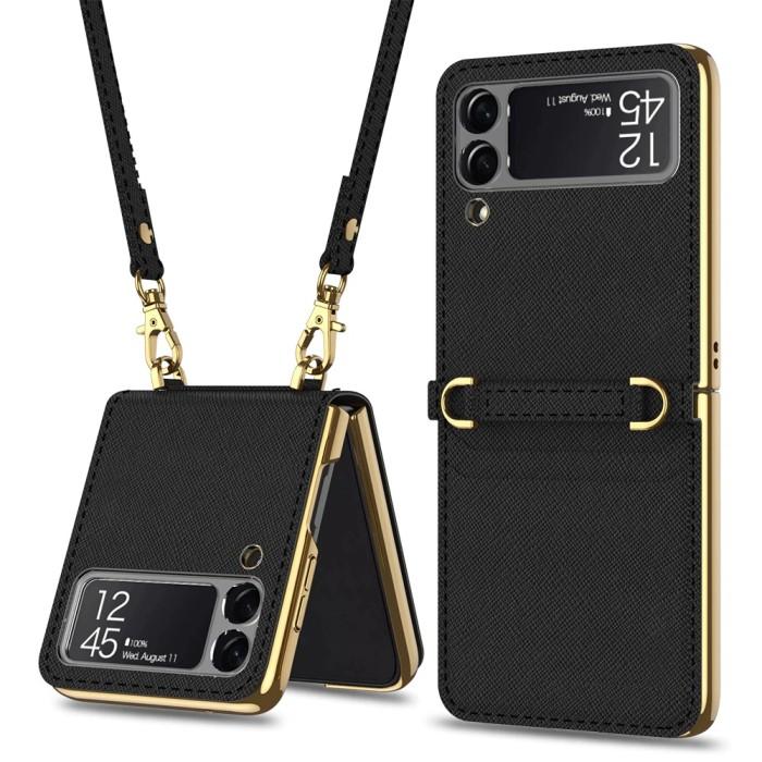 Gambar Case Samsung Galaxy Z Flip 3 Sling Bag Slot Kartu Mirror Case GKK Ori - Hitam dari Benny Acc undefined Tokopedia