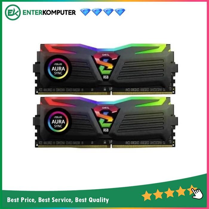 Gambar Geil DDR4 AMD EDITION SUPER LUCE SYNC RGB LED PC25600 Dual Channel 16G dari Enter Komputer Official undefined Tokopedia