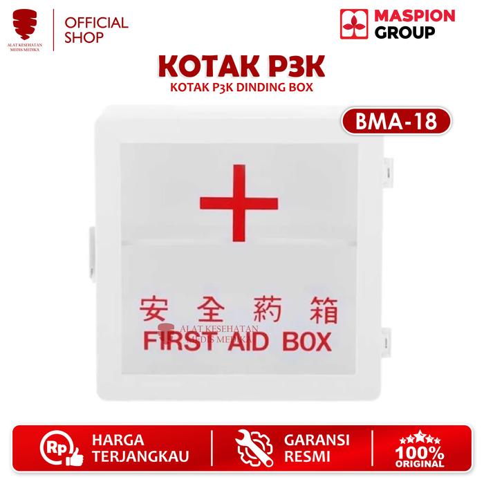Gambar Maspion BMA-18 Kotak Obat P3K Dinding First Aid Box Wadah Tempat PPPK dari Medis Medika Store undefined Tokopedia