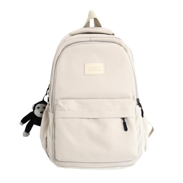 Gambar Tas Ransel Pria Wanita Tas Backpack Laptop Kerja Kuliah Sekolah T 0048 SB - white dari ARR Store Indonesia undefined Tokopedia
