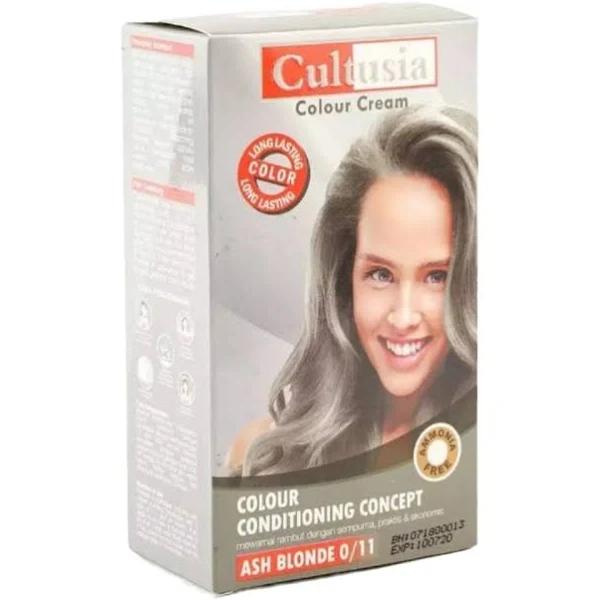 Gambar Cultusia Hair Colour Cream/Semir Rambut Cultusia - Ash Blonde 0/11 dari Kanaya Store BGR undefined Tokopedia
