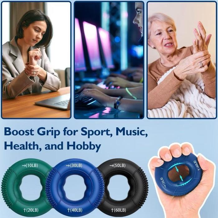 Gambar POTENCE HGF Hand Grip Ring Finger Strengthener Latihan Otot Tangan Alat Olahraga Cengkram Jari High Quality - HGF30 dari POTENCE INDONESIA undefined Tokopedia