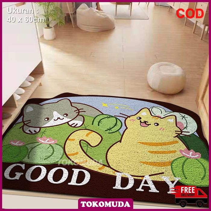 Gambar TOKOMUDA COD Keset Motif Gambar ANTI SLIP Ukuran 40X60cm Keset Rumah Anti Slip Aneka Motif - S18 dari TOKO.MUDA undefined Tokopedia