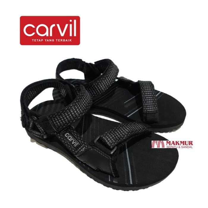Gambar Sandal Gunung Anak Laki laki - Sendal Carvil Bastion - Black Grey, 34 dari Makmur Sepatu Sandal undefined Tokopedia