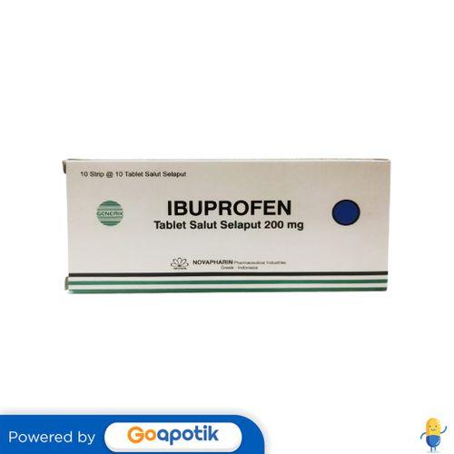 Gambar IBUPROFEN NOVAPHARIN 200 MG BOX 100 TABLET dari Apotek Aulia Bekasi Utara by GoApotik undefined Tokopedia