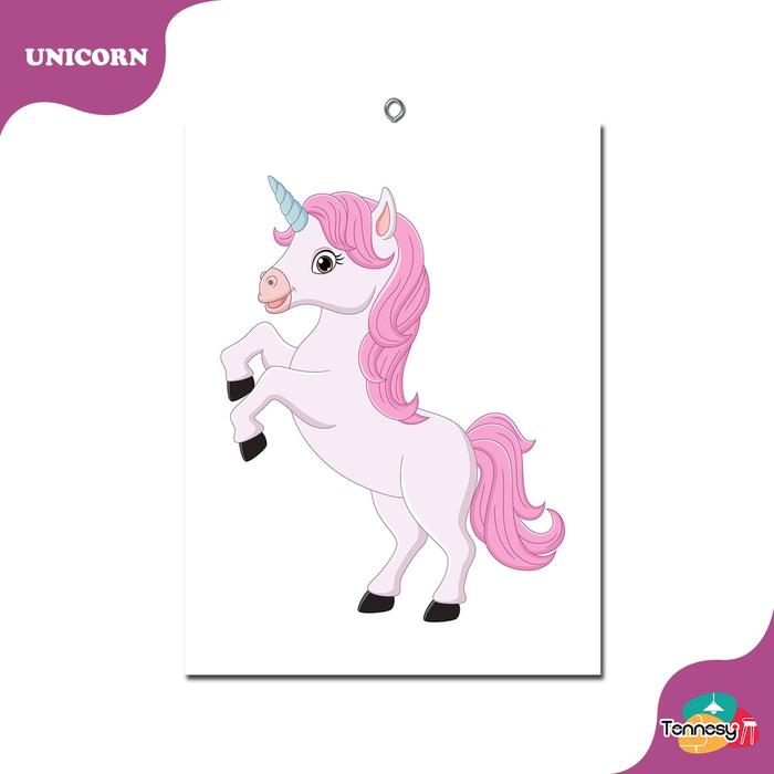 Gambar TENNESY HIASAN DINDING WALL DECOR UNICORN KUDA PONI 20x30CM PAJANGAN KAYU POSTER DEKORASI DINDING KAMAR TIDUR RUANG TAMU RUMAH GAMBAR ANAK - I37-A dari Tennesy undefined Tokopedia