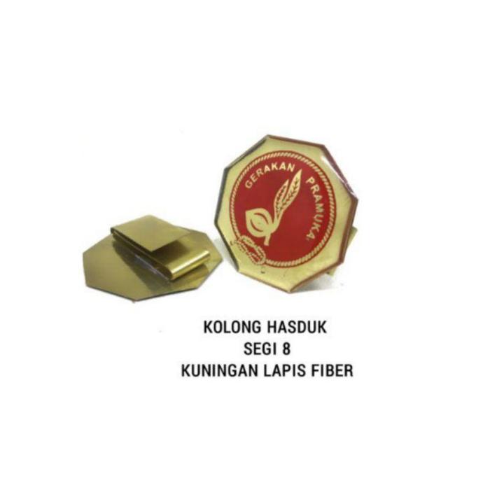 Gambar Ring Hasduk Segi 8 Kuningan - Merah dari Grosir Pramuka 86 undefined Tokopedia
