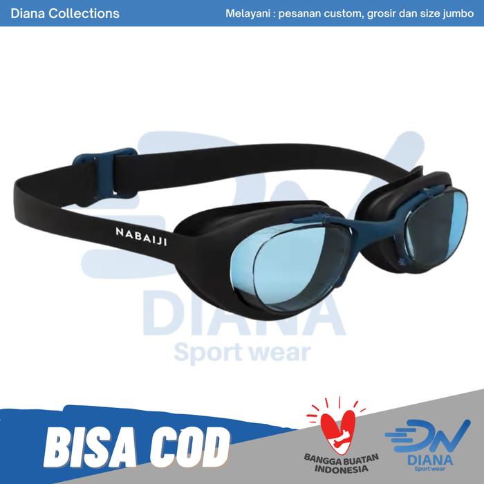 Gambar Kacamata renang dewasa warna hitam anti embun anti fog/Kacamata renang hitam dewasa dari DN Sportswear Official undefined Tokopedia