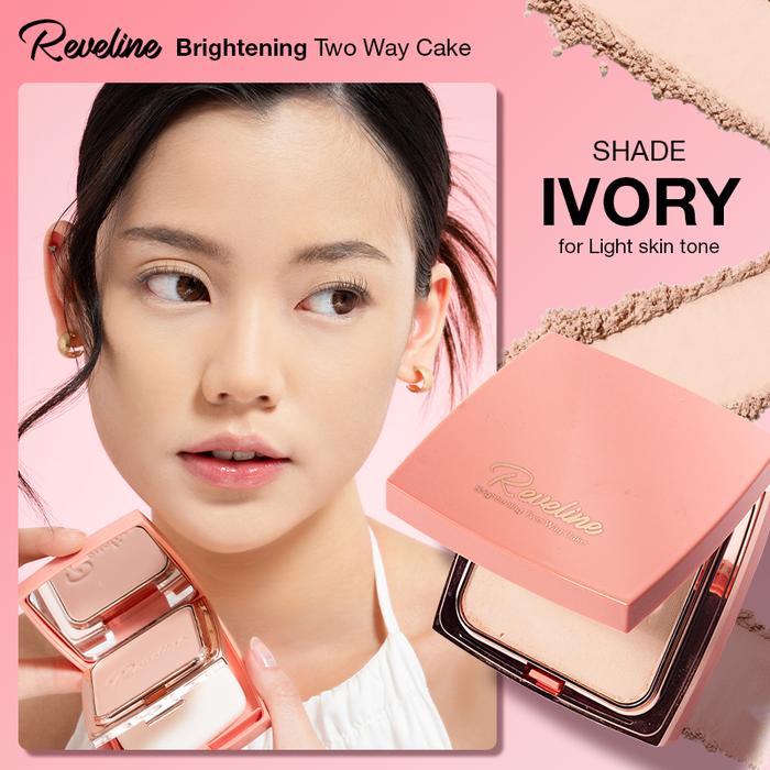 Gambar Reveline Bedak Two Way Cake BPOM | Compact Powder Brightening Two Way Cake - Ivory dari Reveline_NEW undefined Tokopedia