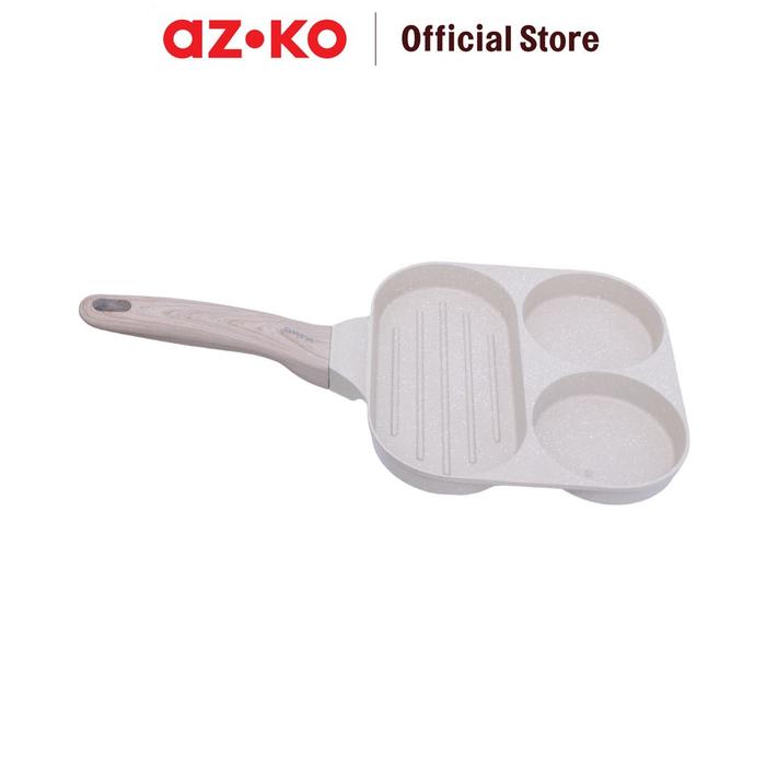 Gambar AZKO Kris Wajan Penggorengan Telur & Pancake - Abu-Abu Frypan Egg Pancake Pan Wok Anti Lengket Non Stick Teflon Penggoreng Alat Masak Perlengkapan Dapur dari AZKO ID undefined Tokopedia