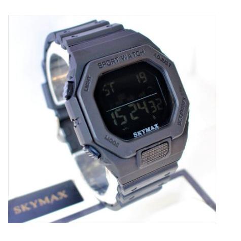 Gambar XU - BISA Cod Jam Tangan Original PRIA WANITA Tahan Air SKYMAX 2024 BISA Berenang STANDAR MILITER - BLACK FULL, FREE BOX dari REDWI undefined Tokopedia