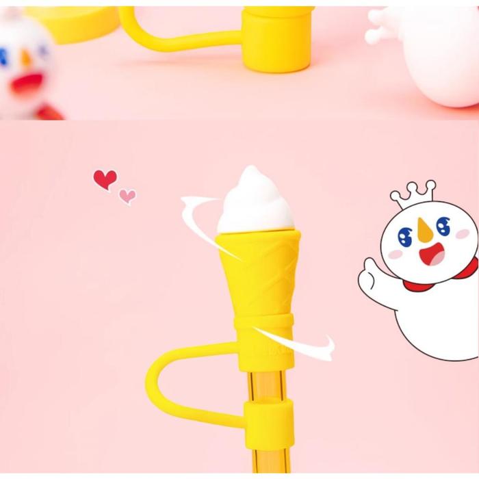 Gambar MIXUE PENUTUP SEDOTAN BENTUK ICE CREAM - PENUTUP SEDOTAN MODEL ICE CREAM dari Rufus Sefirosu_NEW undefined Tokopedia