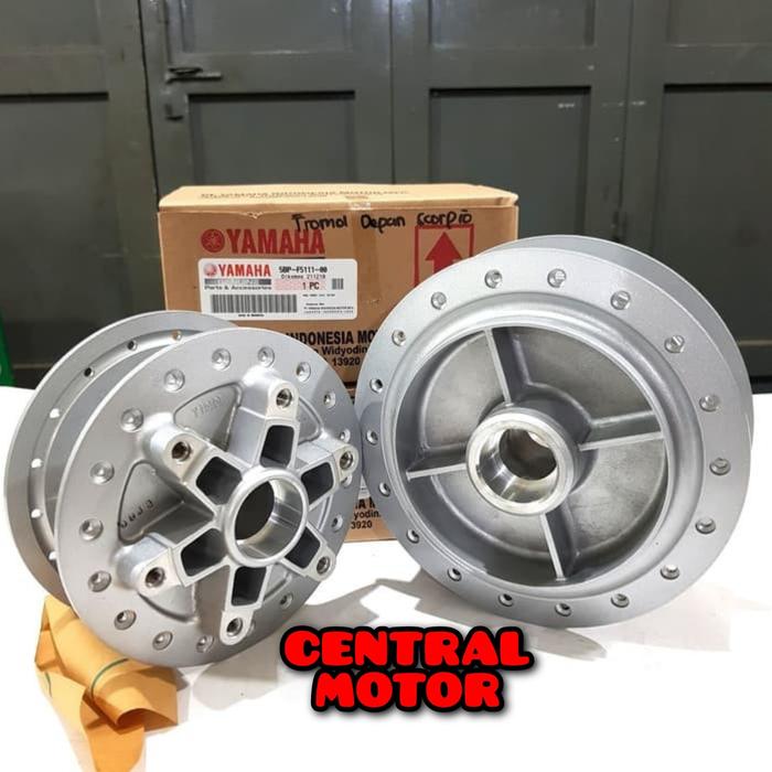 Gambar Tromol Depan Belakang Cakram Silver Scorpio Best Seller 5bp-F5111-00 3wl-F5311-00-35 - BELAKANG dari Yamaha Central Motor_NEW undefined Tokopedia