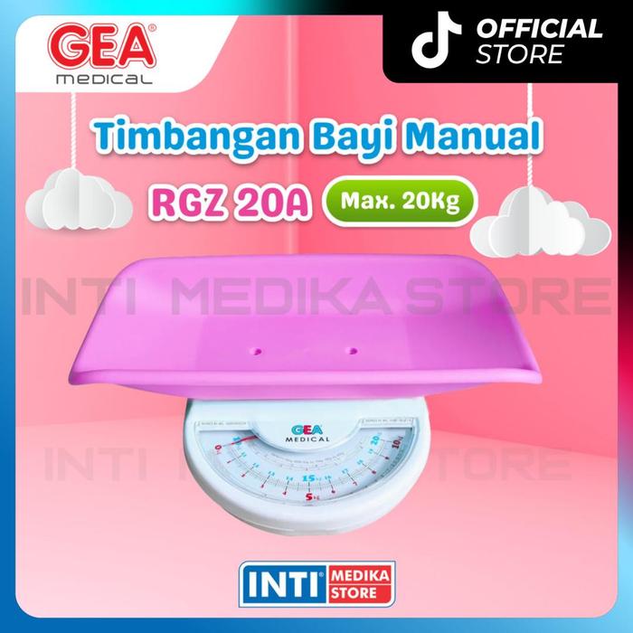Gambar GEA - Timbangan Bayi MANUAL RGZ 20A | Baby Scale - PINK dari INTI MEDIKA STORE undefined Tokopedia