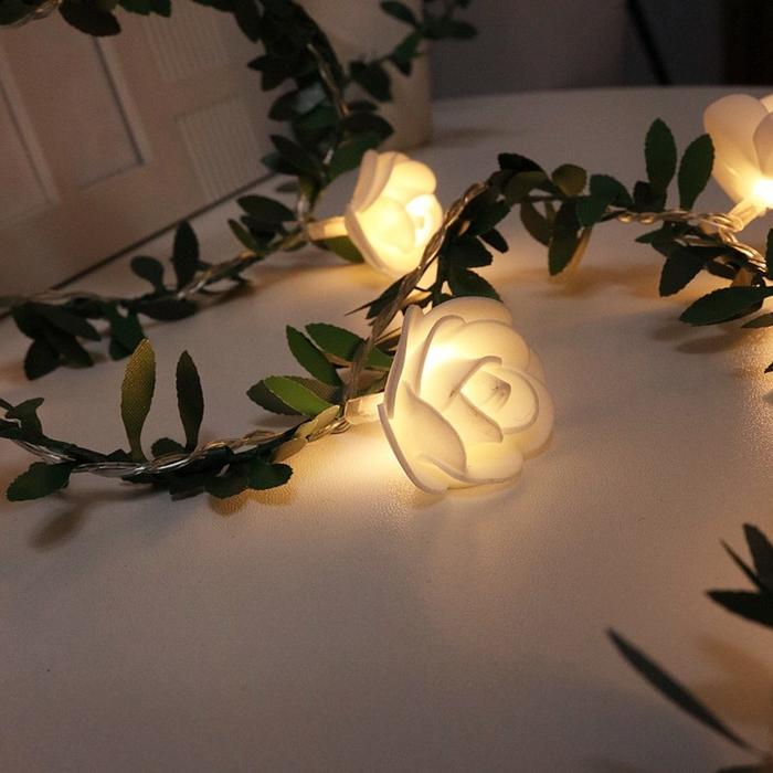 Gambar Vinnatsu 1.5/3/6M Lampu Bunga Mawar / Lampu Tumbrl /Lampu Strip Dekoratif Pernikahan Yang Meriah/ Lampu Led Idul Fitri/ Lentera Atmosfer/ Lampu Dekorasi - 6M (40LED) dari Vinnatsu MALL2 Kab. Tangerang Tokopedia
