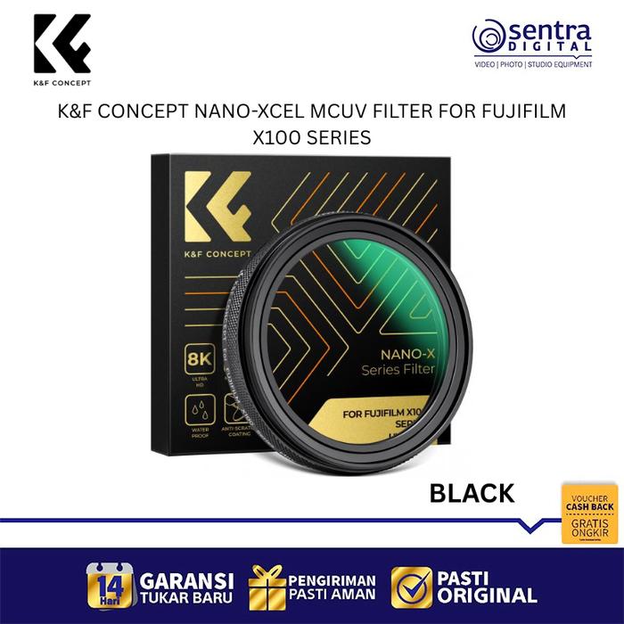 Gambar K&F Concept MCUV Camera Filter Fuji X100F X100V X100VI HD Waterproof Lens Protector Nano Technology X03 - BLACK dari Sentra Digital undefined Tokopedia