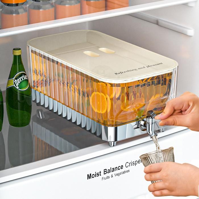 Gambar Vinnatsu-5.3L Dispenser Air Infused Water Juice Water Tank Dispenser Air Dingin Untuk Kulkas Wadah Minum Dispenser Kulkas Infused Water Juice Water Tank - Golden dari Vinnatsu undefined Tokopedia