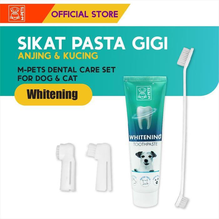 Gambar M-Pets Dental Care Set For Dog / Sikat Pasta Gigi Anjing / Odol - Whitening dari M-Pets Volk Pets Indonesia undefined Tokopedia
