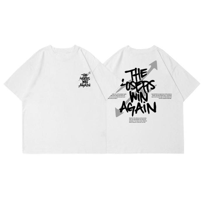 Gambar NASA IDOL T-shirt Atasan Baju Kaos Oversize Pria Wanita Keren vintage Huruf Korean Style Katun Murni Street Top atasan kekinian C643 - Putih, S dari NASA IDOL_NEW undefined Tokopedia