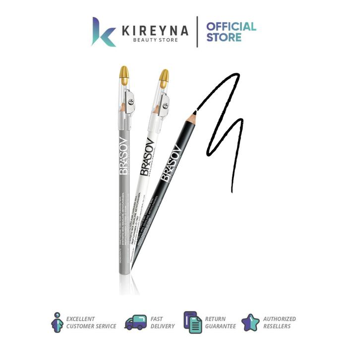 Gambar BRASOV Pensil Eyeliner Dengan Serutan - White dari Kireyna Beauty Store_NEW undefined Tokopedia