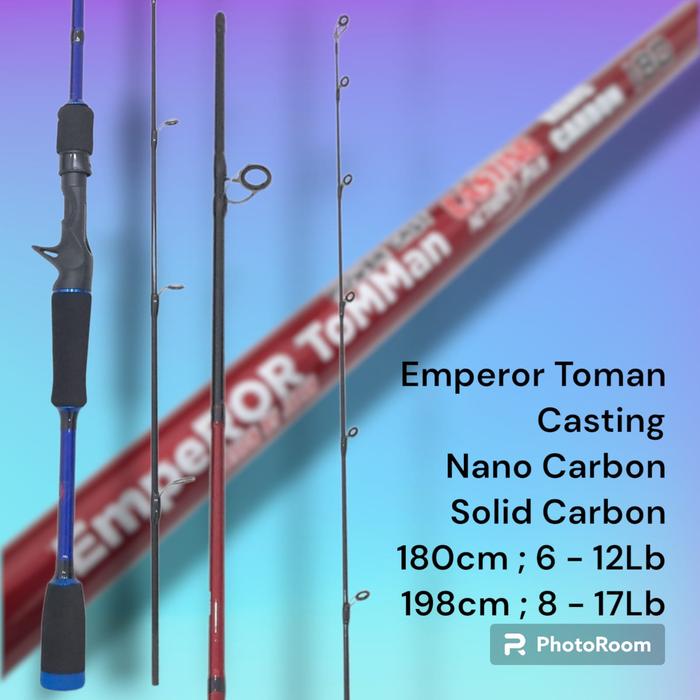 Gambar JORAN PANCING CASTING MERK EMPEROR TOMMAN BAHAN NANO CARBON I SOLID CARBON - 198CM (8-17LB) dari SinarPancingMandiri undefined Tokopedia