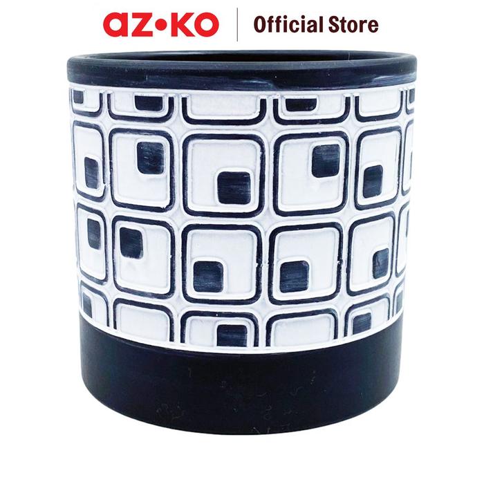 Gambar AZKO Arthome 13.5 cm Pot Tanaman Keramik A Wadah Bunga Tempat Tumbuhan Perlengkapan Berkebun Aksesoris Taman - Biru, Grower - Hitam, Botanist dari AZKO ID undefined Tokopedia