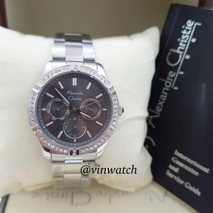 Gambar AC 2A51 Jam Tangan Wanita Alexandre Christie 2A51 Cewek Watches - Silver Black dari Vinwatch_NEW undefined Tokopedia