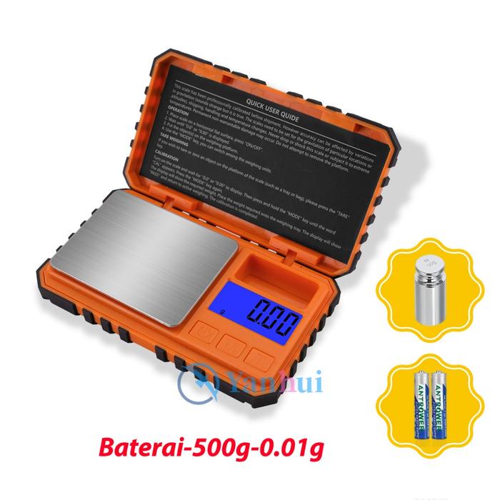 Gambar Timbangan Mini Digital 500gr /0.01gr / Timbangan Emas Timbangan perhiasan Pocket Scale - 500g-0.01g-Battery dari Mawar Best Shopping Kab. Tangerang Tokopedia