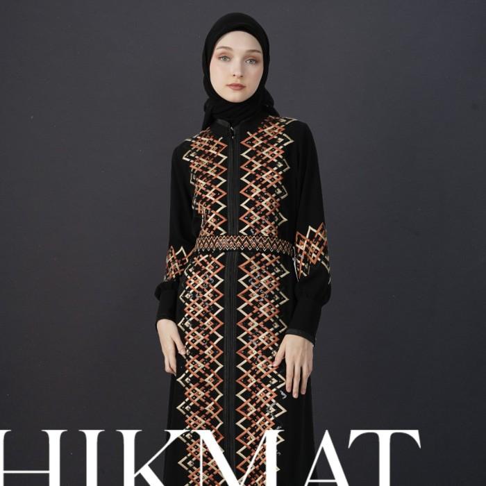 Gambar PROMO BIG SALE HARGA MURAH & TERPERCAYA 100% Abaya hikmat A3007 original - Free Size dari Hikmat Fashion Shop undefined Tokopedia