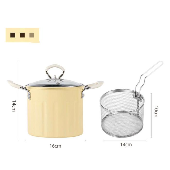 Gambar PANCI GORENG DEEP FRYER POT 3 LITER / PANCI SERBAGUNA / FRYING POT - DEEP FRYER / Kuning dari Daily.Olshop undefined Tokopedia